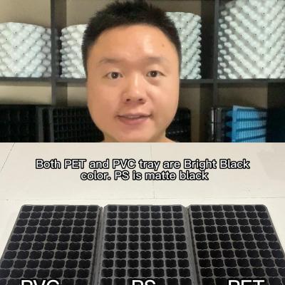 The Differences Among PS PVC PET Seedling Trays