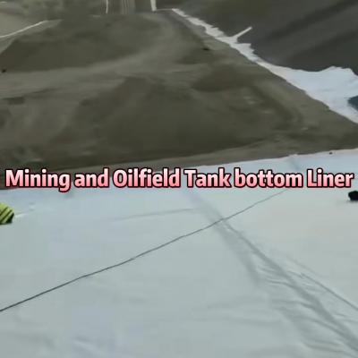 Geomembrane as Mining and Oilfield Tank bottom Liner.