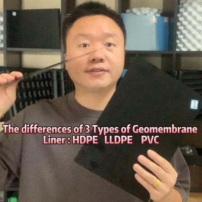 The differences of 3 Types of Geomembrane Liner : HDPE   LLDPE    PVC