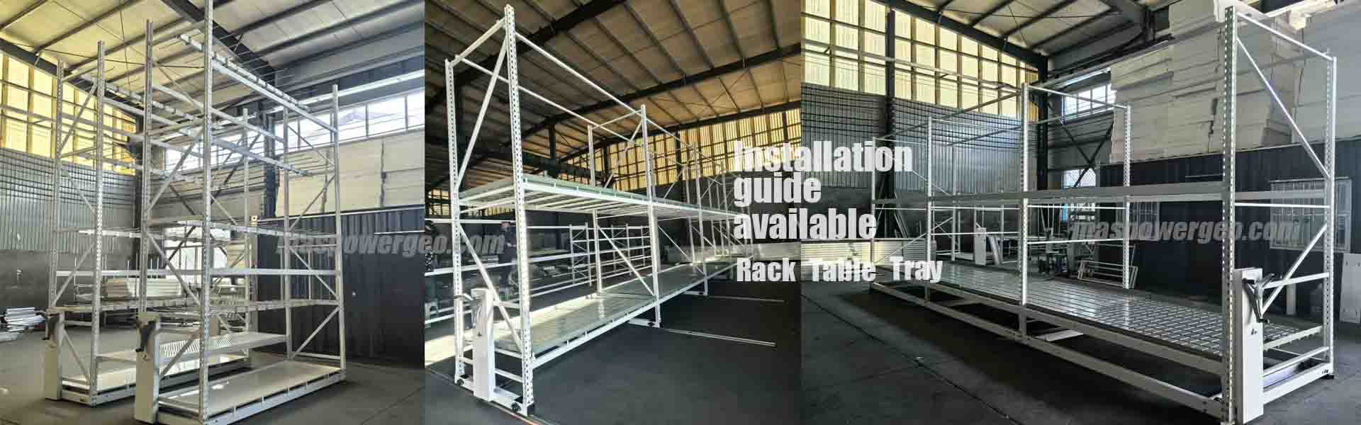 Manufacturer for grow rack ,rolling bench and flood table