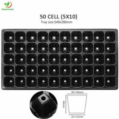 50 Cells Seed Tray Starter for Marygolds Petunias Parsley Cilantro Strawberries Propagation