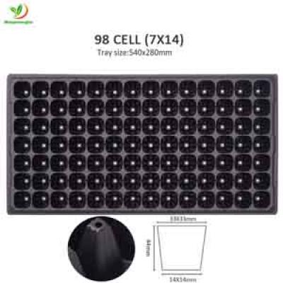 100 98 Cell Seed Tray Pug for Broccoli Tomatoes Petunia Cauliflower Cabbage Seedlings